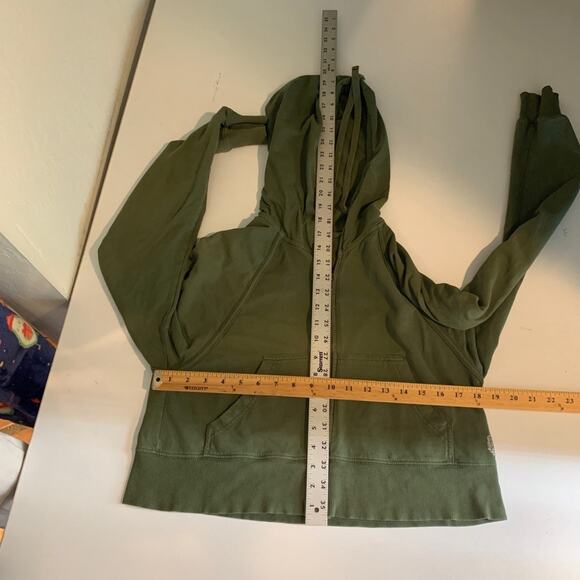 FP Movement Jacket Womens XS Extra Small Dark Green Sting Like A Bee Crop Hoodie - Picture 5 of 12